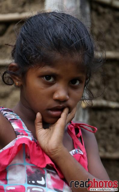 Cute little village girl looking, Sri Lanka - News, Wildlife, People and  Culture Stock Photos | Read Photos