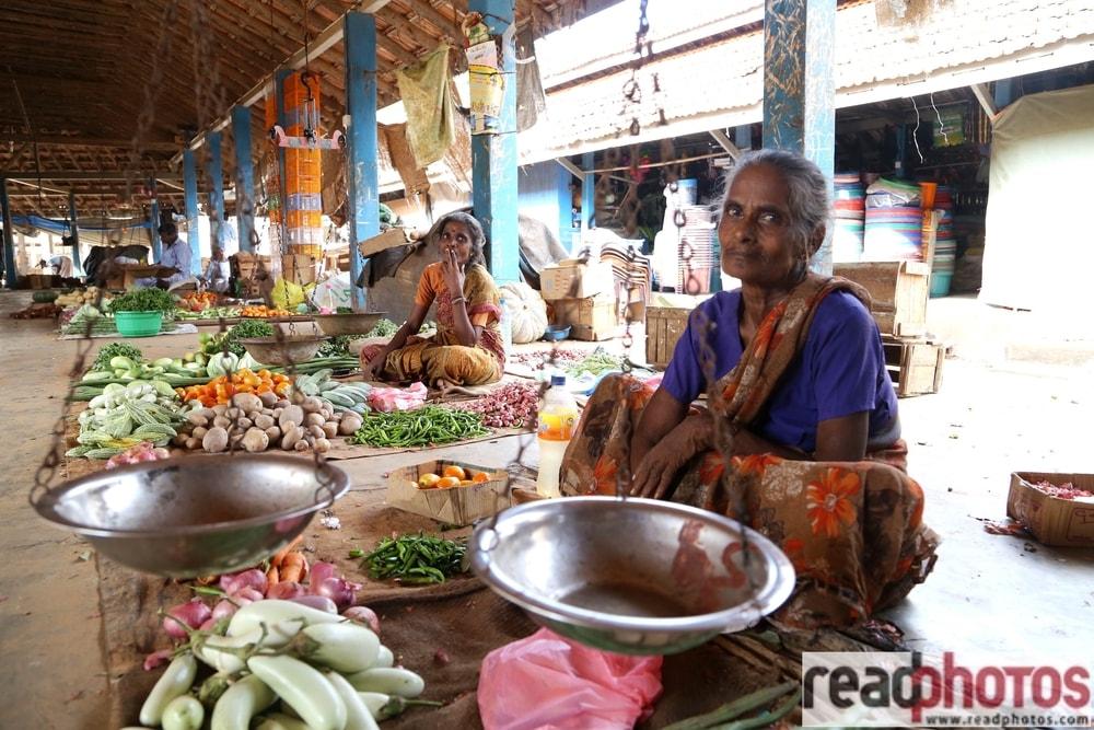 Woman Selling Vegetables