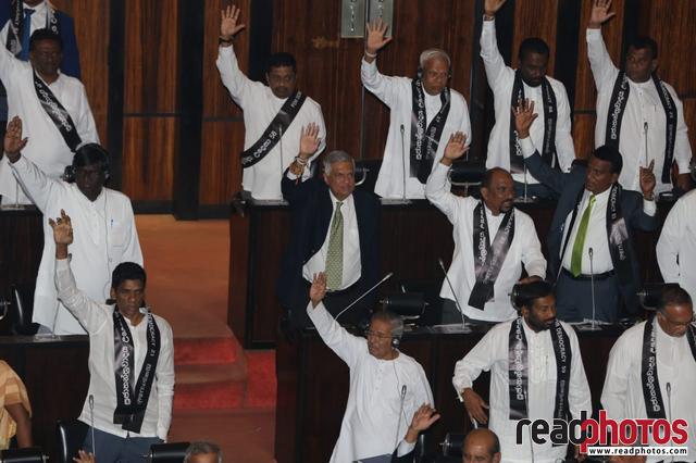 Parliament session November 2018, Sri Lanka 2