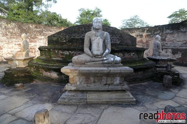 Buddha statue, ancient ruins, Sri Lanka
