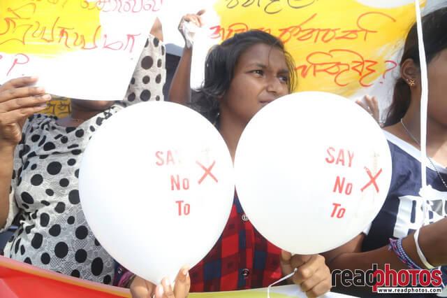 Say no to death penalty, protest, Sri Lanka 