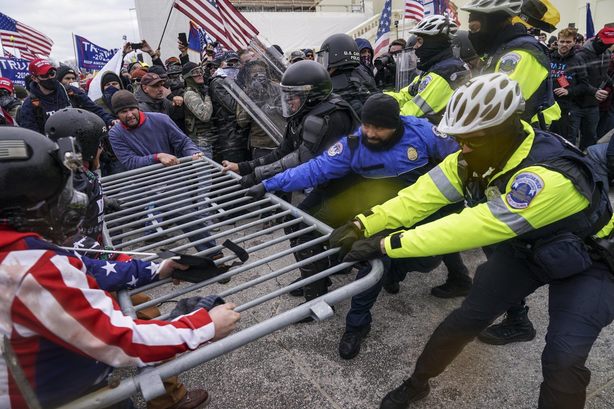 Scenes of violence at U.S. Capitol shock world - AP PHOTOS