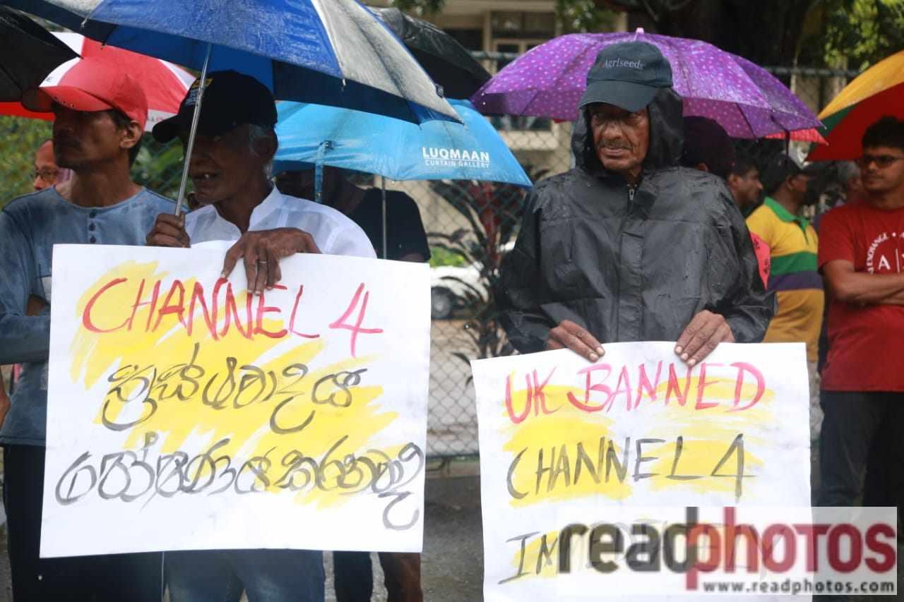 Silent protest against Channel 4 exclusive on Easter bombing - Read Photos