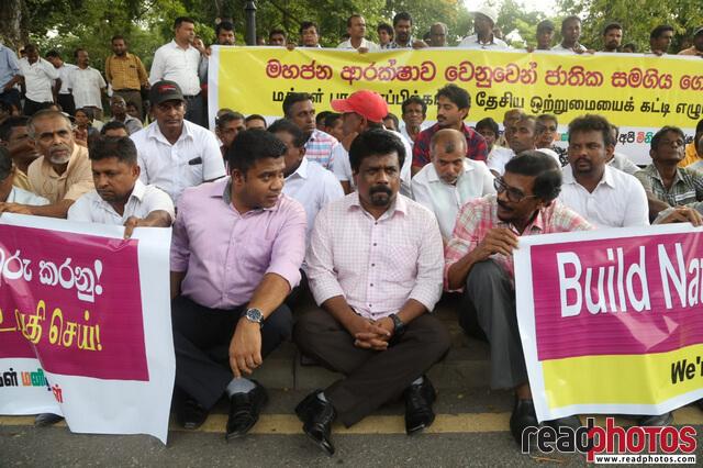 Jvp leaders in a protest, Sri lanka, 2019