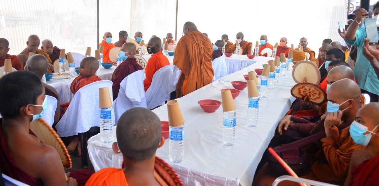 Alms giving held at Gotagogama commemorating the Easter Sunday Attack 2019 - Read Photos