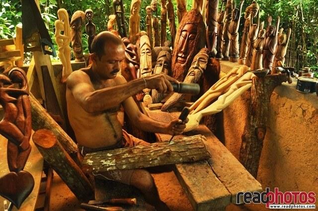Wood mask crafts, Sri Lanka - Read Photos