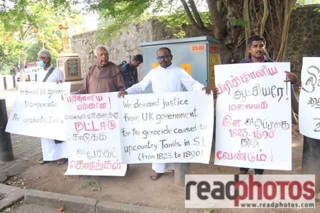We demand UK govt to compensate the upcountry tamils in SL