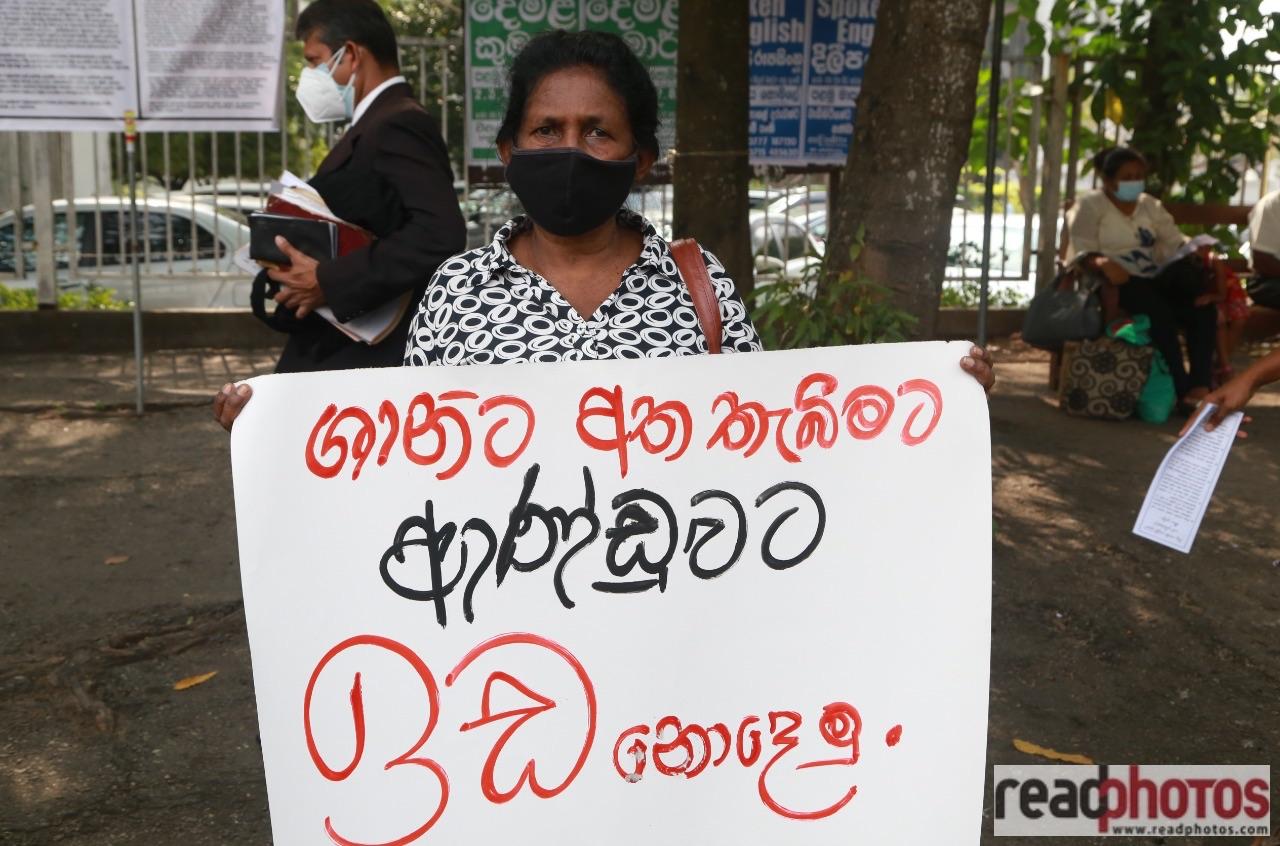 Protest held to seek justice for Shani Abeysekara - Read Photos