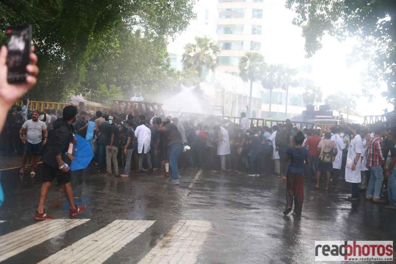 POLICE LAUNCH TEAR GAS AT MEDICAL STUDENTS OVER ANTI-GOVERNMENT PROTEST