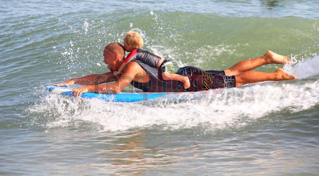 Father and son surfing, Arugambe in Sri Lanka - Read Photos
