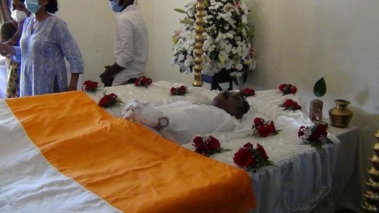 The casket of Minister Thondaman to be sent by an airplane to Nuwara Eliya on his 56th birthday