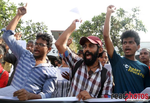 Protest at Pettah, Sri Lanka 2018 